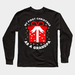 First Christmas Grandpa Dad Husband Xmas Long Sleeve T-Shirt